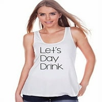 evett ruházat Női Let ' s Day Drink Tank Top fehér