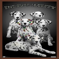 Keith Kimberlin-dalmát kiskutyák színes foltokkal-egyéniség fali poszter, 22.375 34