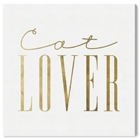 A Wynwood Studio tipográfia és idézi a fali művészet vászon nyomtatványok „macska szerető arany” szerelmi idézetek