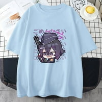JHPKJBlue Archívum Haruka nyomtatott póló pamut nyári póló Kawaii női Anime póló Harajuku esztétikai ruhák rendszeres