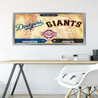 Rivalizálás-Los Angeles Dodgers vs San Francisco Giants fali poszter, 22.375 34 keretes