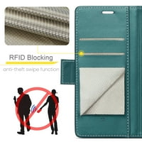 Pénztárca tok Samsung Galaxy S FE, prémium bőr tok wih RFID blokkoló funkció kártya slot Kickstand mágneses csattal