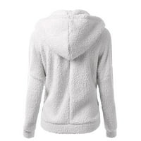 Téli értékesítési Clearance női kapucnis pulóver kabát téli meleg gyapjú cipzáras kabát hosszú ujjú felsőruházat