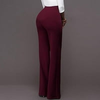 MeetoTime Alkalmi nadrág női magas derék Slim Fit Egyenes nadrág elegáns Dressy Női nadrág