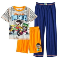 Teen Titans 3 darabos ifjúsági pizsama set-xsmall