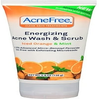 AcneFree energizáló akne mosás és bozót, jeges narancs és menta 4. oz