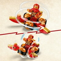 NINJAGO Kai ' s Dragon Power Spinjitzu Flip Red Ninja játék épület szett Kai minifigurával, ajándék éves fiúknak, lányoknak