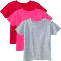 Marky G ruházat baba és kisgyermek Rövid ujjú pólók pamut Jersey Crew-nyak póló, Red Hot Pink Heather