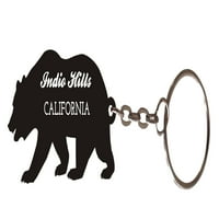 Indio Hills Kaliforniai Ajándéktárgy Fém Medve Kulcstartó