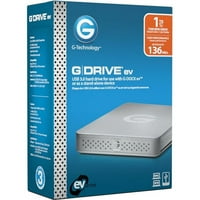 G-DRIVE EV GDEVNA10001BDB TB hordozható merevlemez, 2,5 külső, SATA, ezüst