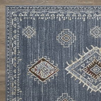 Loomaknoti alsbrooke temarnie 8 '10' keleti polipropilén beltéri szőnyegkék krém