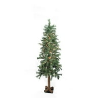 8 '44 Prehit Hagyományos erdei alpesi mesterséges karácsonyfa - Tiszta fények