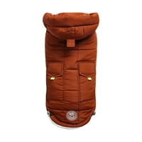 Pet GJ468F2-HZ-2XL szuper Puff Parka kabát, mogyoró - 2XL