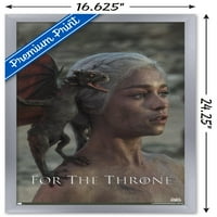 Trónok játék-Daenerys Targaryen fali poszter, 14.725 22.375
