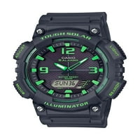 Casio férfi Solar Sport kombináció fekete-zöld karóra AQS810W-8A3V