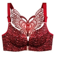 Clearance Deagia T-Back Wonderwire Bralettes napi nők leopárdmintás elülső csat acél nélkül nyom nélküli melltartó