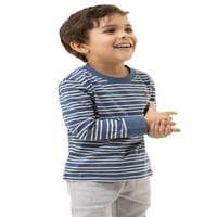 S. Polo Assn. Kisgyermek fiú csík hosszú ujjú póló, méretek 2T-5T