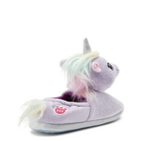 Build A Bear Girls Purple Shimmers Egyszarvú Papucs Ház Cipő Közepes