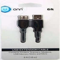 Onn 6 'USB-kiterjesztés-kábel-A-Type-Female-A-Típus-férfiak, fekete
