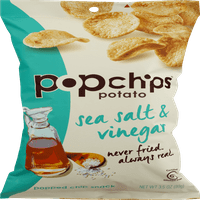Popchips Tengeri Só & Ecet Burgonya Chips Snack, 3. Oz