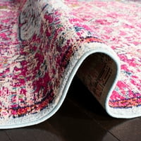 Madison Joandra Vintage Floral Runner szőnyeg, Fuchsia Teal, 2'2 14 '