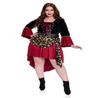 Wonderland Women's Halloween Pirate kapitány divatos ruha jelmez felnőttnek, 2x
