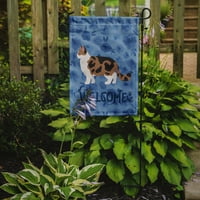 Carolines kincsek CK4957GF Ragamuffin macska üdvözlő zászló kert mérete, kicsi, többszínű