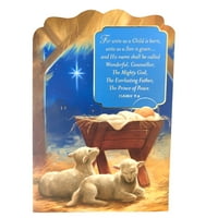Dayspring Nekünk Egy Gyermek Születik Baba Jézus Bárány Ünnepi Karácsonyi Kártyák