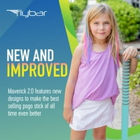 Flybar Maverick 2. Hab Pogo Stick gyerekeknek korosztály 5+, a lbs, kültéri Gyerekjátékok, szürke tenger