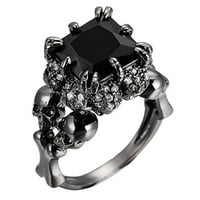Wefuesd ékszer gyűrűk Női egyedi gyűrű személyiség kreatív divat férfi és női Gyűrűk ajándék gyűrűk fekete 2XL