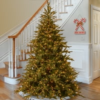 National Tree Company előre megvilágított 'Feel Real' mesterséges teljes karácsonyfa, zöld, Frasier Grande, kétszínű