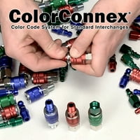 Colorconnex, C típusú csatlakozó, 1 4 Test, 1 4 FNPT, Kék