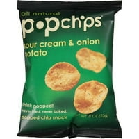 Popchips tejföl és hagyma burgonya popped chips snack, 0. oz