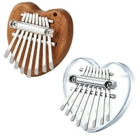 Mini Kalimba hüvelykujj zongora billentyűk hordozható ujj zongora lánccal kezdőknek zseb zenei Ajándékok