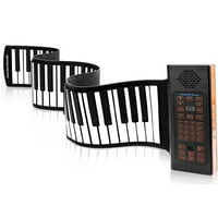 Hordozható billentyűzet zongora Roll up Keys elektronikus billentyűzet rugalmas szilikon újratölthető akkumulátor gyerek