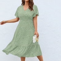 Női Maxi Floor Dress Clearance felkapott ruhák plusz méretű Ancle Hossz ruha divat ruházat nőknek nyári virágos nyomtatás