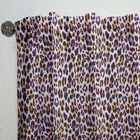 Designart 'Leopard Fur Safari Pattern VII' század közepén Modern függönypanel