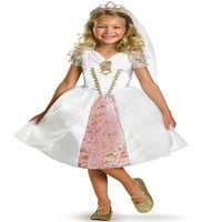 Disney hercegnő kusza Rapunzel lány Halloween mesebeli jelmez Jelmez kisgyermek számára, 3T-4T