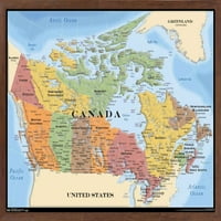 Térkép-Kanada Fali Poszter, 14.725 22.375