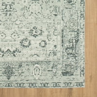 Mohawk otthoni prizmatikus Henrietta szürke hagyományos díszes precíziós nyomtatott terület szőnyeg, 6'x9 ', szürke