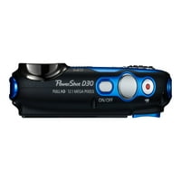 Canon PowerShot D - digitális fényképezőgép - kompakt-12. MP-1080p-optikai zoom - víz alatti akár ft-kék