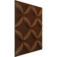 Ekena Millwork 5 8 W 5 8 H WALLFLOWER endurawall dekoratív 3D -s falpanel, univerzális idős fém rozsda