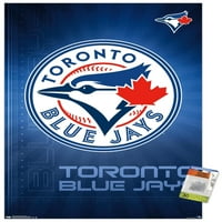 Toronto Blue Jays - Logo Wall poszter push csapokkal, 22.375 34