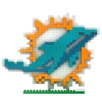 Forever Collectibles - NFL 3D BRXLZ logó építőelemek, Miami delfinek