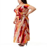 Ella Samani női plusz méretű maxi wrap ruha