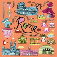 Utazás Róma Poszter Nyomtatás Farida Zaman