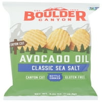 Boulder Canyon Avokádó Oil Canyon Vágott Burgonya Chips Tengeri Só, 5. Oz