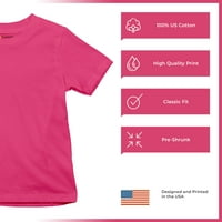 Tee Hunt Egyesült Államok Hadserege Ifjúsági Póló Amerikai Katona Teljes Csata Csörgő Gyerekek Póló, Rózsaszín, Közepes