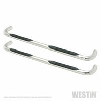 Westin 23-E-Series 3 Kerek Nerf lépcsős rudak-polírozott rozsdamentes acél illik select: 2002-2003, 2007-DODGE RAM