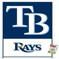 Tampa Bay Rays - Logo Wall poszter pushpins, 22.375 34